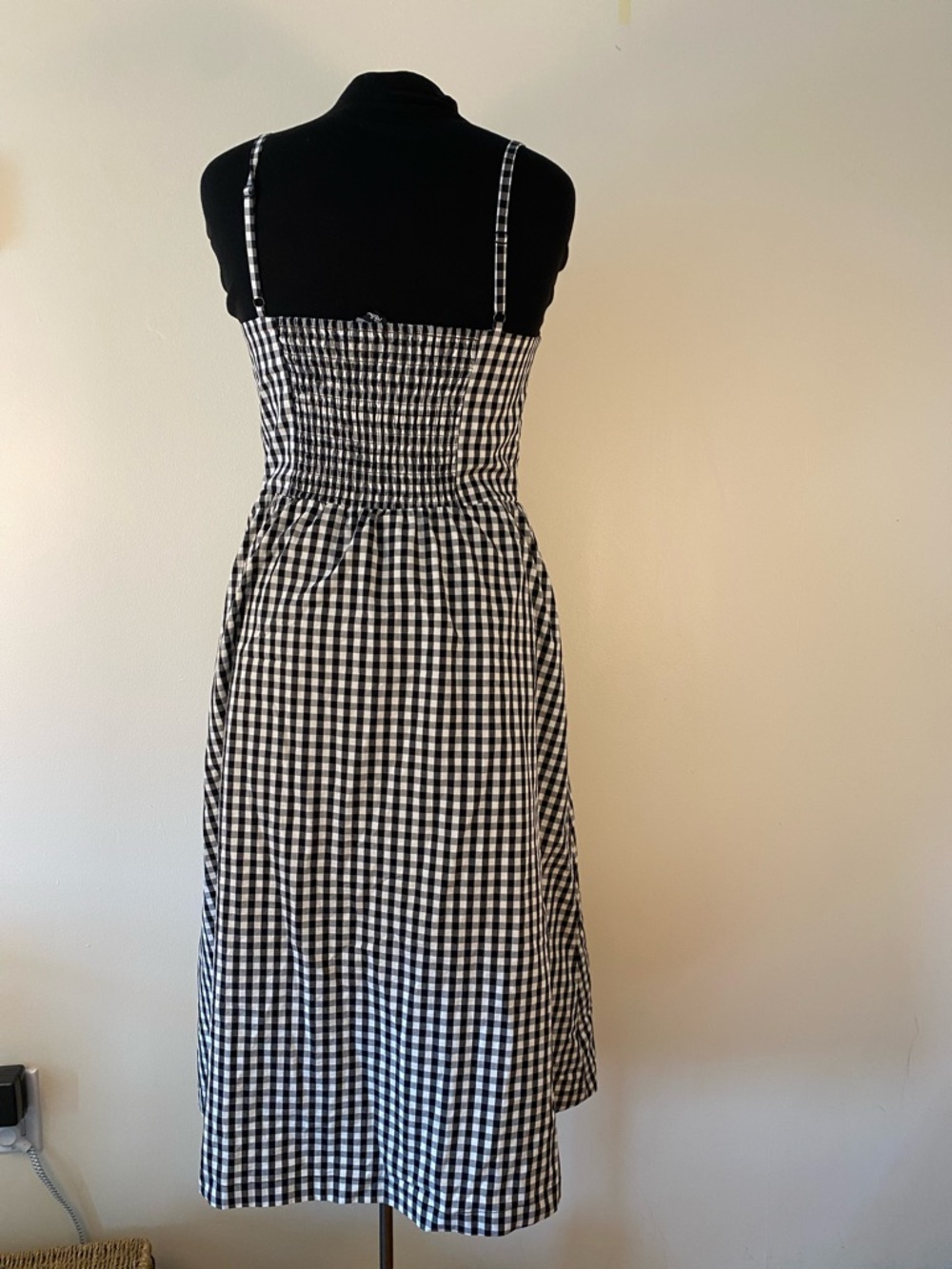 Reitmans Black and White Gingham Button-Front Sundress - Picture 3 of 12